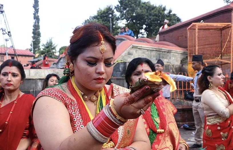 मनाइयो ऋषिपञ्चमी, सकियो तीज : 'सप्तऋषिको विधिपूर्वक पूजा आराधना गरी मनाइयाे'
