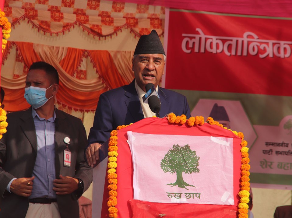 प्रधानमन्त्री देउवाले भने : 'ओलीले कालापानीबारे दार्चुलामा हैन भारतसँग कुरा गर्नुपर्थ्योे'