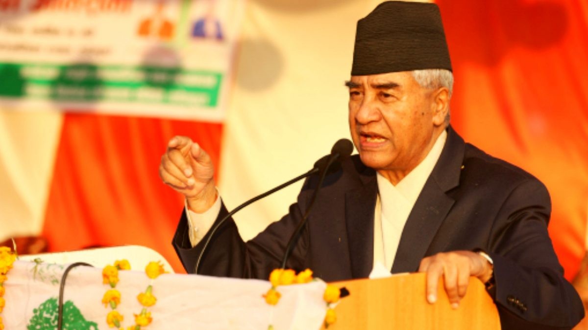 प्रधानमन्त्री देउवाले भने :  "मुलुकलाई स्थिरता र समृद्धीको बाटोतर्फ लैजान गठबन्धन" 