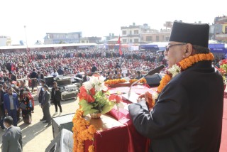 प्रधानमन्त्री दाहालले भने : " जिम्मेवारी र चुनौती थपिएको छ ,  साझा प्रधानमन्त्रीका रुपमा  अवसर  "  