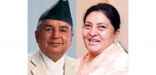 पौडेलको शपथ आज  : " भण्डारी : ' १२ बजे बाहिर',  पौडेल : ' १ बजे - भित्र' हुँदै " 