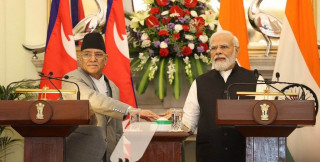 प्रधानमन्त्री प्रचण्ड र भारतीय समकक्षी मोदीद्वारा रेलमार्गको उद्घाटन