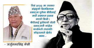 बिपी   : ' लोकतान्त्रिक आन्दोलनका शिखर पुरुष हुनुहुन्थ्यो '
