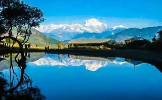 ‘ हिमालको ऐना  ’ -  माेहक  बराह ताल    :   "  नेपालको नक्सा जस्तै ! "