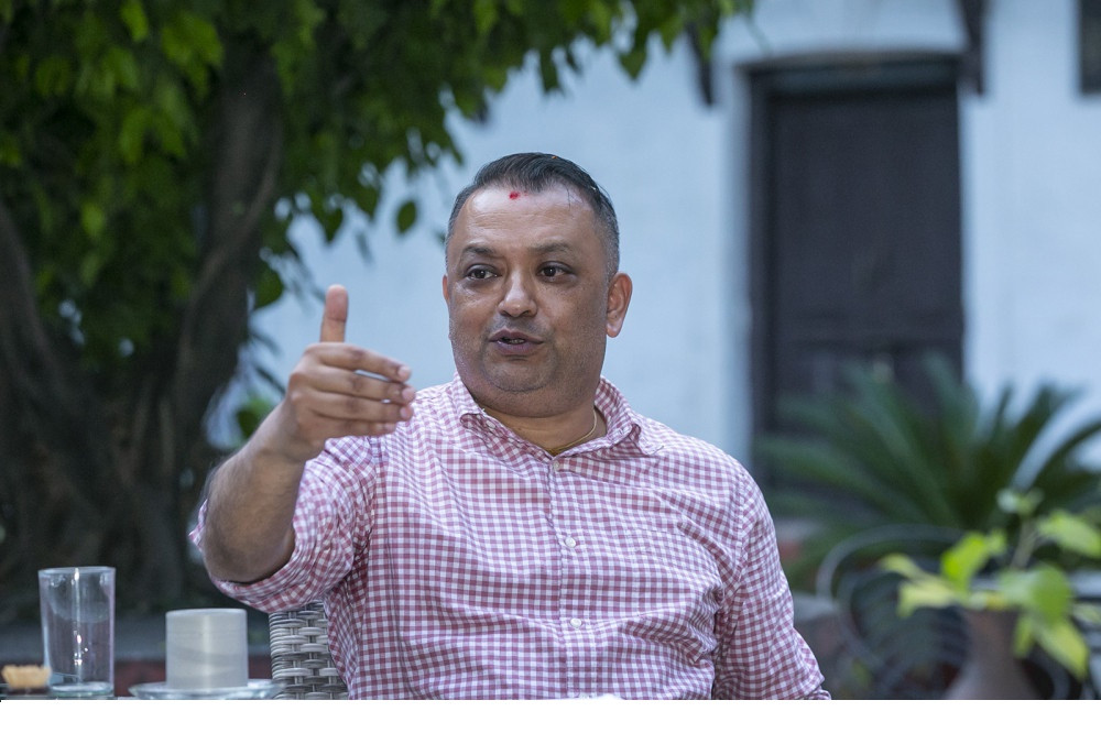 महामन्त्री थापाले भने  : " कांग्रेसले साथ दिएसम्म प्रचण्ड प्रधानमन्त्री " 