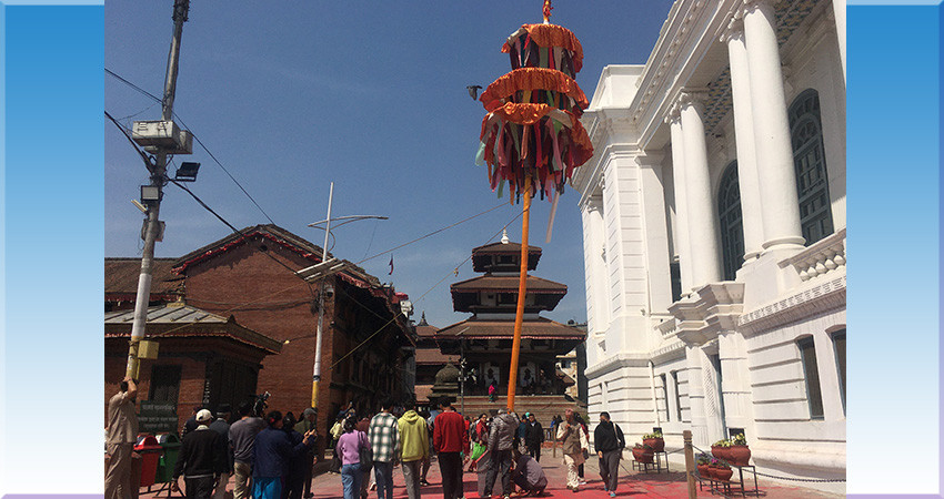 वसन्तपुरमा चीर ठडाएर फागुपूर्णिमा प्रारम्भ