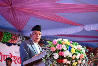 'विकासको आधार कृषि, पर्यटन, उद्योग र जलस्रोत' : राष्ट्रपति पौडेल