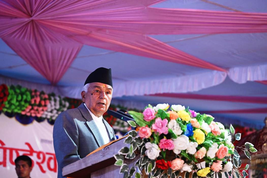 'विकासको आधार कृषि, पर्यटन, उद्योग र जलस्रोत' : राष्ट्रपति पौडेल