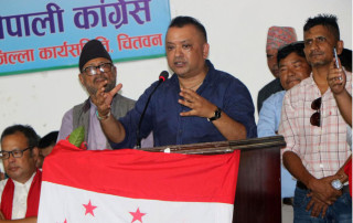महामन्त्री थापाले भने  : " अब  कांग्रेस विचारको आधारमा अगाडि बढ्छ "