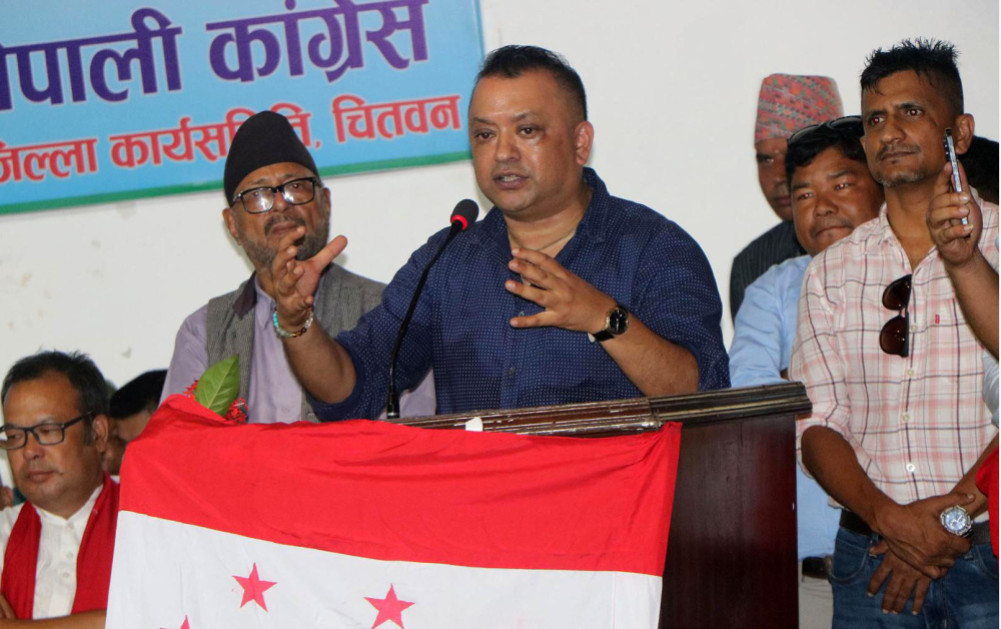 महामन्त्री थापाले भने  : " अब  कांग्रेस विचारको आधारमा अगाडि बढ्छ "