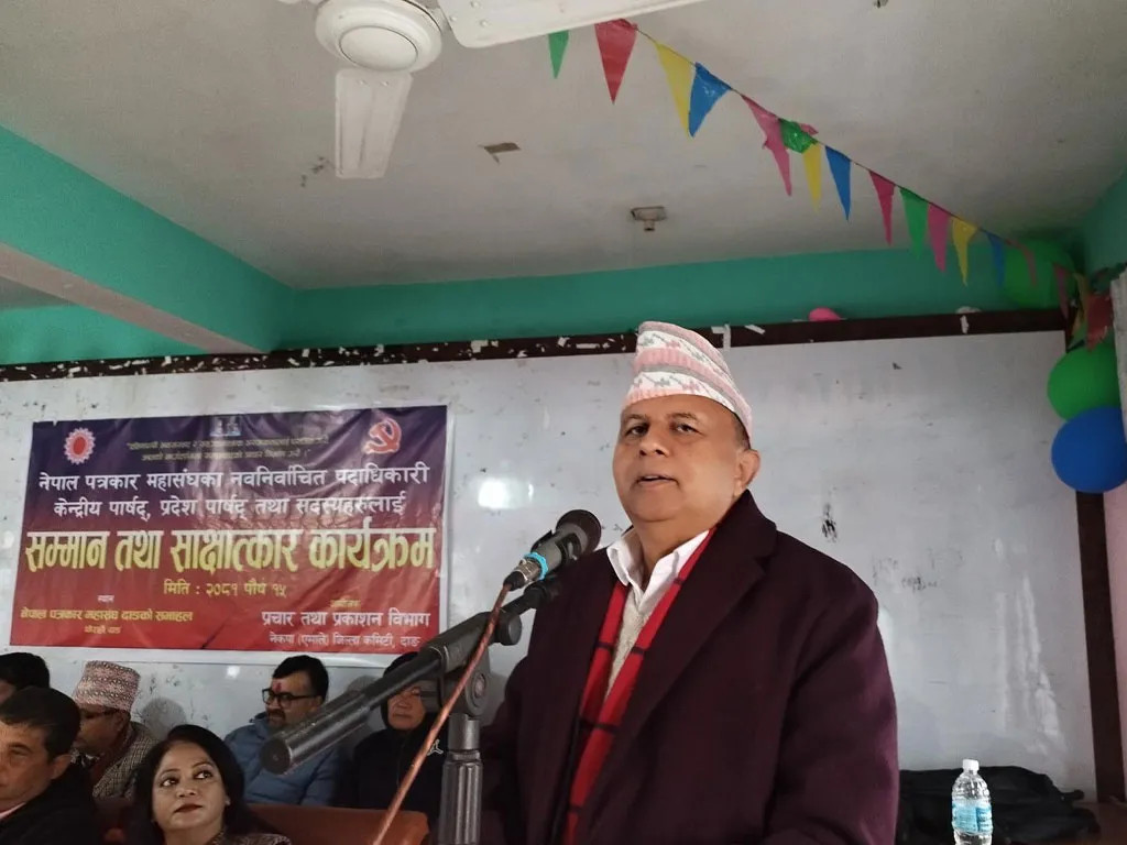  ' विकास र समृद्धिका पक्षमा वर्तमान सरकार' :  महासचिव पोखरेल