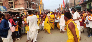  मिथिला मध्यमा परिक्रमा :  ' १६औँ दिन  आज  जनकपुरधामको अन्तरगृहमा  '