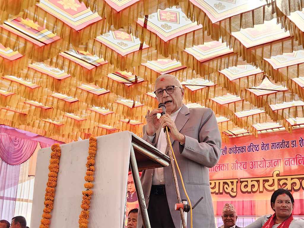  ' संविधानभित्रै रहेर सवै समस्याको समाधान खोज्नुपर्छ ' :  नेता डा कोइराला