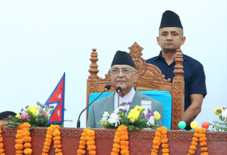 प्रधानमन्त्री ओलीले सम्बोधन गर्दे भने : " लोकतन्त्रलाई बलियो बनाउनुपर्छ "