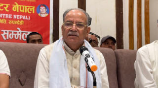 ' याे सरकार आफ्नै बोझ थाम्न नसकेर  ढल्छ ' : अध्यक्ष दाहाल